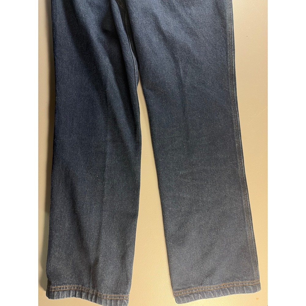 Duluth Trading Co Relaxed Fit Jeans Mens 32x34 Dark Wash Blue 100% Cotton Denim - Picture 8 of 8
